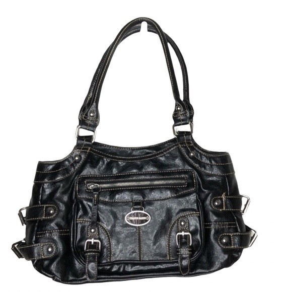 Franco Sarto Handbags - Franco Sarto Black Shoulder Bag Purse Handbag